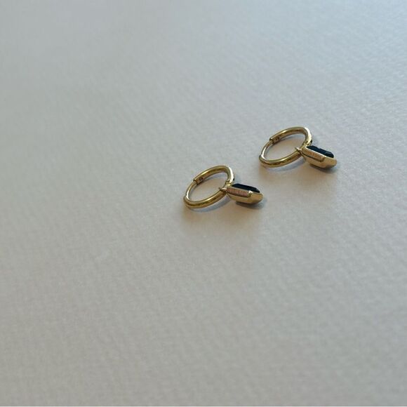 Diamond Hoop Earrings M1259 - Picture 3 of 4